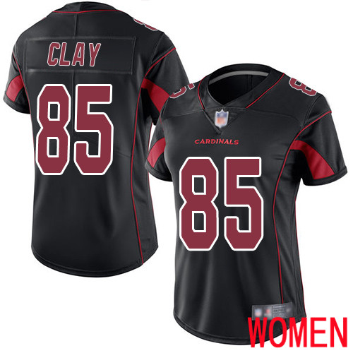 Arizona Cardinals Limited Black Women Charles Clay Jersey NFL Football #85 Rush Vapor Untouchable
